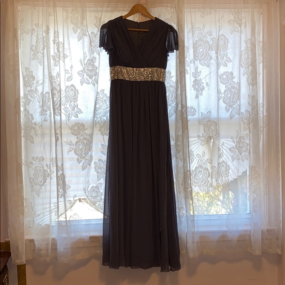 Grey gown
